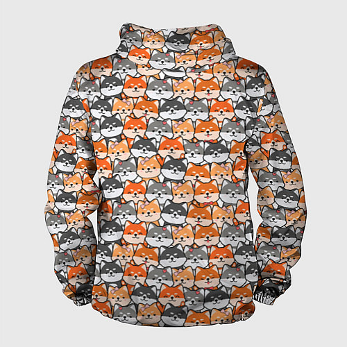 Мужская ветровка Dog pattern / 3D-Черный – фото 2