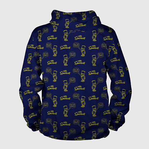 Мужская ветровка Bart pattern Eat my shorts / 3D-Белый – фото 2