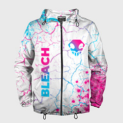 Мужская ветровка Bleach neon gradient style: надпись, символ