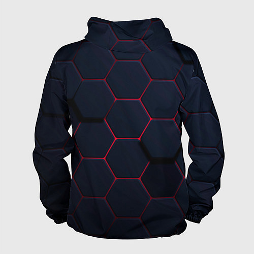 Мужская ветровка Светящиеся стальная броня / 3D-Белый – фото 2