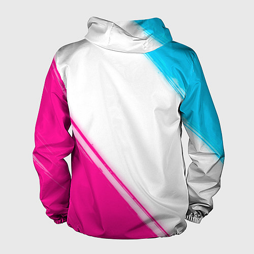 Мужская ветровка Coldplay neon gradient style: надпись, символ / 3D-Черный – фото 2