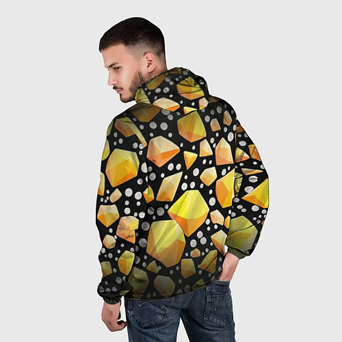 Мужская ветровка Слитки золота / 3D-Черный – фото 4