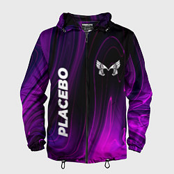 Ветровка с капюшоном мужская Placebo violet plasma, цвет: 3D-черный