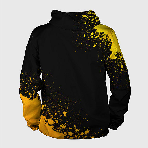 Мужская ветровка Changan - gold gradient: надпись, символ / 3D-Черный – фото 2