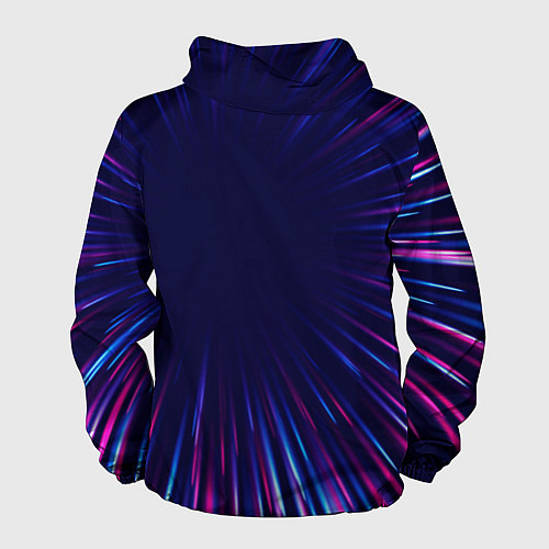 Мужская ветровка Saab neon speed lines / 3D-Черный – фото 2