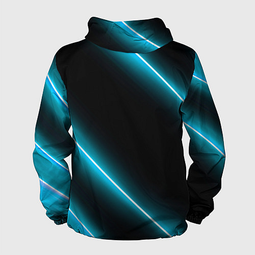 Мужская ветровка Subaru неоновые лампы / 3D-Черный – фото 2