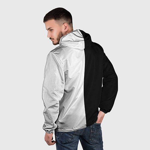 Мужская ветровка Зоро в инверсии - One Piece / 3D-Черный – фото 4