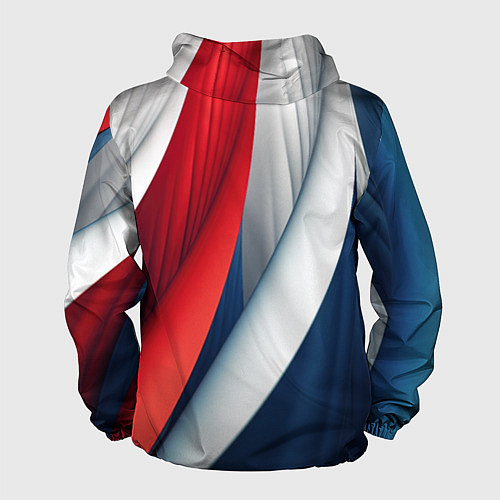 Мужская ветровка Герб России абстракция / 3D-Белый – фото 2