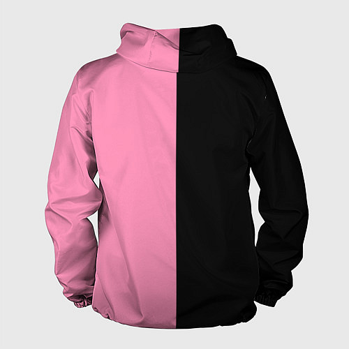 Мужская ветровка Группа Black pink на черно-розовом фоне / 3D-Черный – фото 2