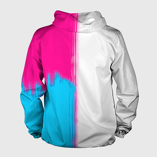 Мужская ветровка Roblox neon gradient style: по-вертикали / 3D-Черный – фото 2