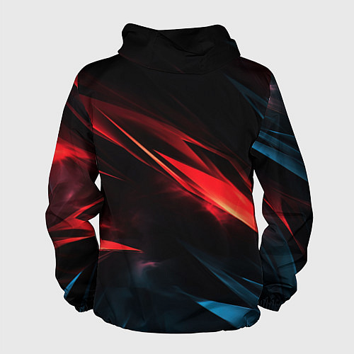 Мужская ветровка Red black abstract / 3D-Черный – фото 2