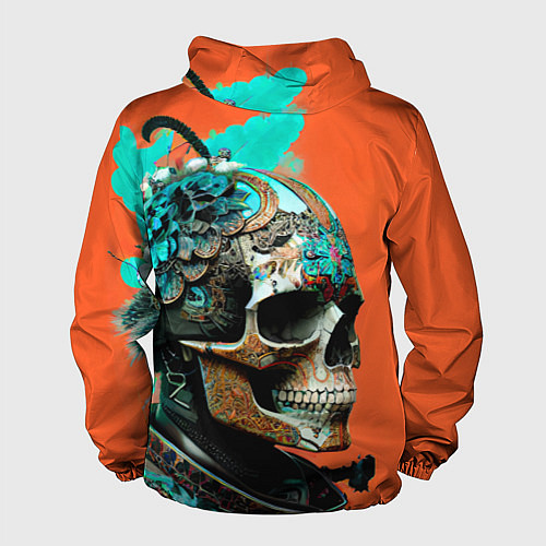 Мужская ветровка Art skull - irezumi - Japan / 3D-Белый – фото 2