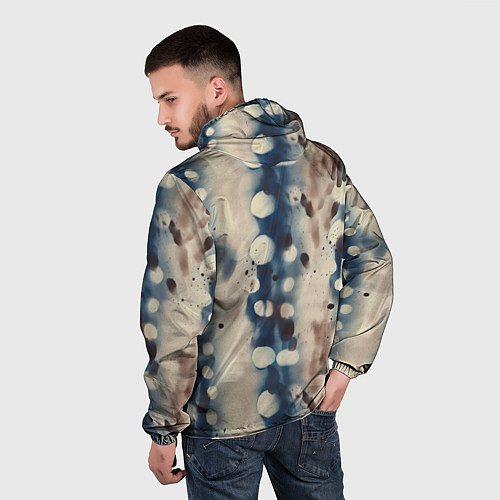 Мужская ветровка Тай дай паттерн / 3D-Черный – фото 4