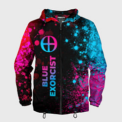 Мужская ветровка Blue Exorcist - neon gradient: по-вертикали