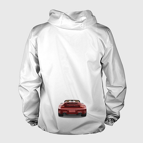 Мужская ветровка Porsche car / 3D-Белый – фото 2