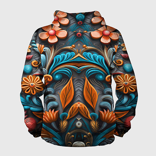 Мужская ветровка Mirrow floral pattern - art - vogue / 3D-Белый – фото 2