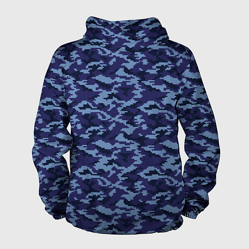 Мужская ветровка Камуфляж охрана - Сергей / 3D-Белый – фото 2