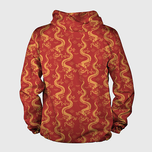 Мужская ветровка Символ года дракон / 3D-Белый – фото 2