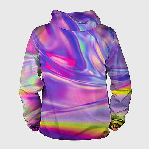 Мужская ветровка Радужное северное сияние / 3D-Белый – фото 2