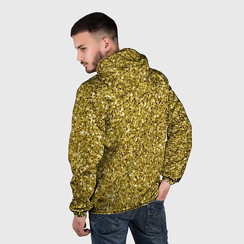 Мужская ветровка Золотая крошка / 3D-Черный – фото 4