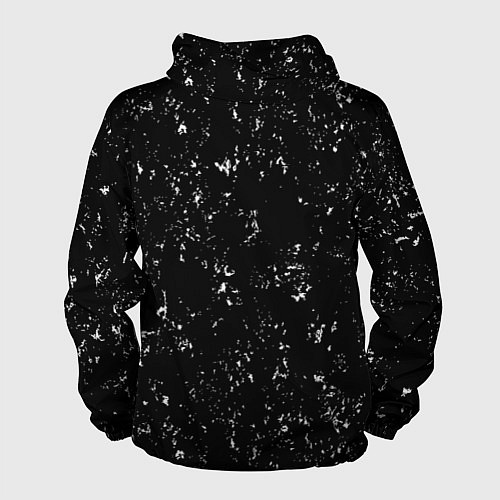 Мужская ветровка Fall Out Boy glitch на темном фоне: по-вертикали / 3D-Черный – фото 2