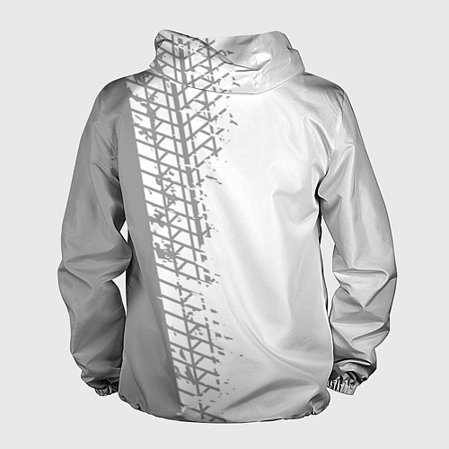 Мужская ветровка Zotye speed на светлом фоне со следами шин: по-вер / 3D-Белый – фото 2