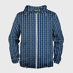 Мужская ветровка Тёмно-синий полосатый