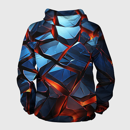 Мужская ветровка Неоновые камни / 3D-Черный – фото 2