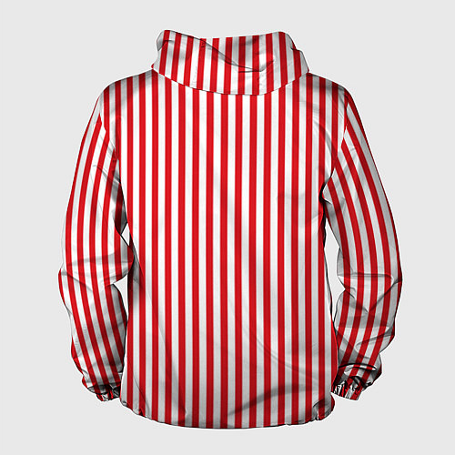 Мужская ветровка Красная полоса / 3D-Белый – фото 2