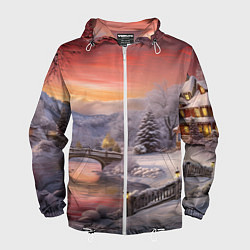 Мужская ветровка Морозная сказка праздника