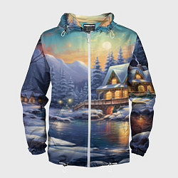 Мужская ветровка Волшебство зимней ночи