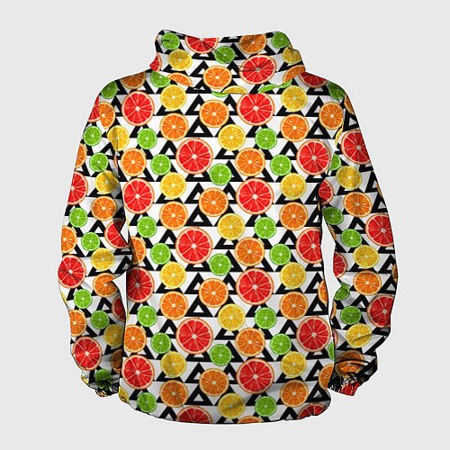 Мужская ветровка Citrus pattern / 3D-Черный – фото 2