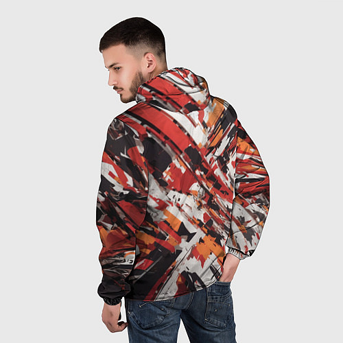Мужская ветровка Абстракционная иллюстрация / 3D-Черный – фото 4