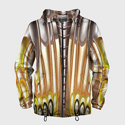 Мужская ветровка Абстрактный рисунок по мотивам крыла бабочки