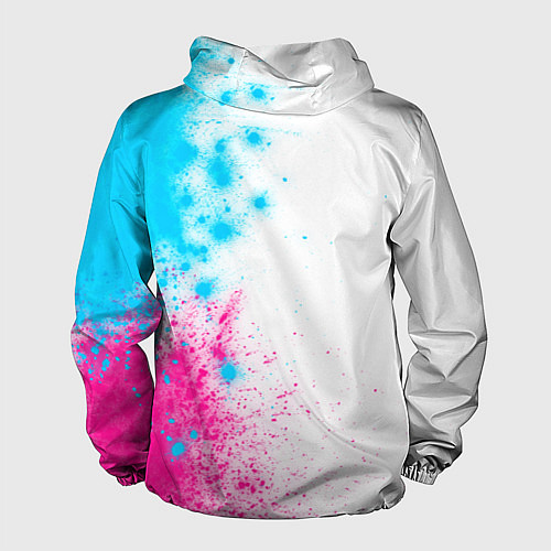 Мужская ветровка Five Finger Death Punch neon gradient style по-вер / 3D-Черный – фото 2
