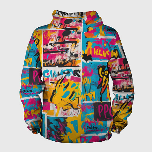 Мужская ветровка В стиле поп арт / 3D-Белый – фото 2