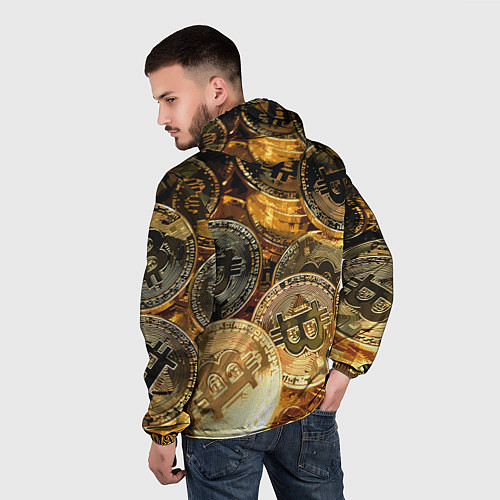 Мужская ветровка Золото цифровой эры / 3D-Черный – фото 4
