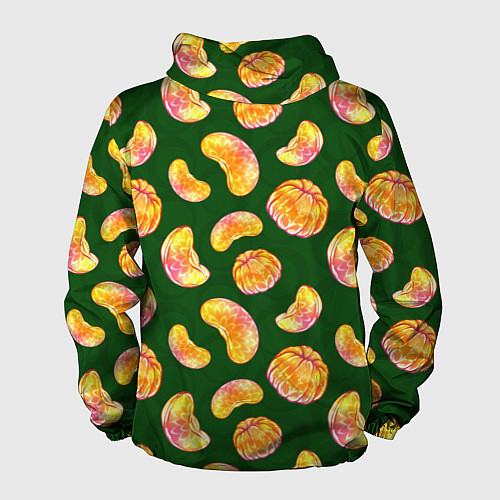 Мужская ветровка Мандариновые дольки / 3D-Черный – фото 2