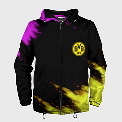 Ветровка с капюшоном мужская Borussia Dortmund sport, цвет: 3D-черный