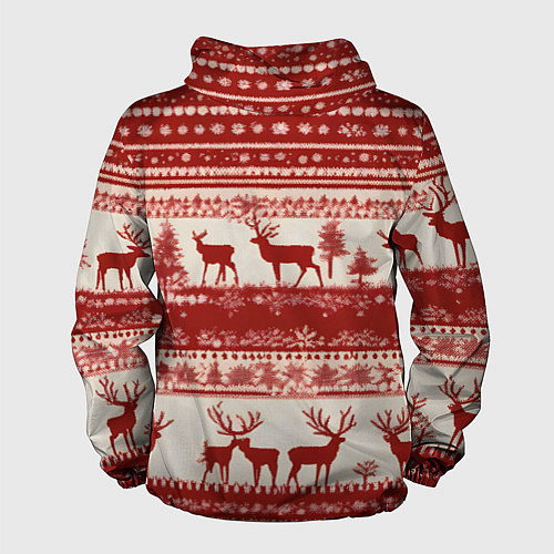 Мужская ветровка Красные олени / 3D-Белый – фото 2