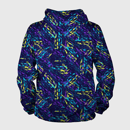 Мужская ветровка Abstract vector pattern / 3D-Белый – фото 2