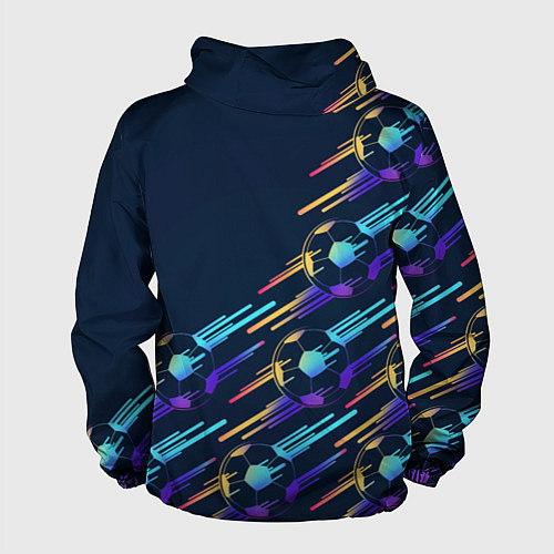 Мужская ветровка Lazio градиентные мячи / 3D-Черный – фото 2