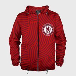 Ветровка с капюшоном мужская Chelsea отпечатки, цвет: 3D-черный
