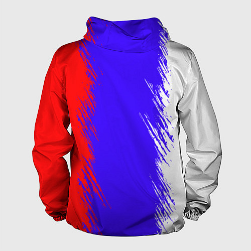 Мужская ветровка Штрихи триколор / 3D-Черный – фото 2
