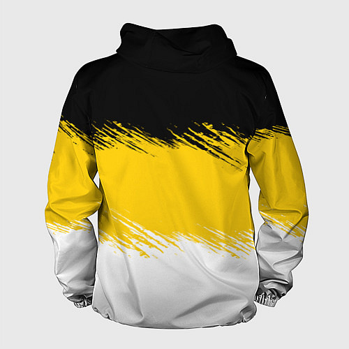 Мужская ветровка Имперский флаг России штриховка / 3D-Белый – фото 2