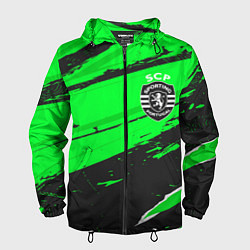 Мужская ветровка Sporting sport green