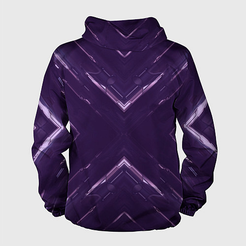 Мужская ветровка Космические треугольники икс / 3D-Черный – фото 2
