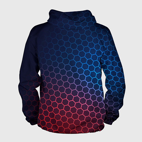 Мужская ветровка The Sims неоновые соты / 3D-Черный – фото 2