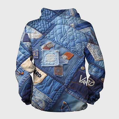 Мужская ветровка Vanguard jeans patchwork - ai art / 3D-Белый – фото 2