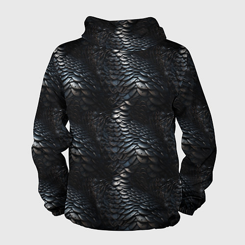 Мужская ветровка Блестящая металлическая броня / 3D-Белый – фото 2
